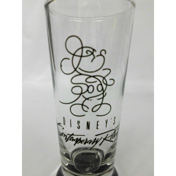Walt Disney World Parks Contemporary Resort Shot Glass Mickey Sketch Black 4.25" - Picture 3 of 4